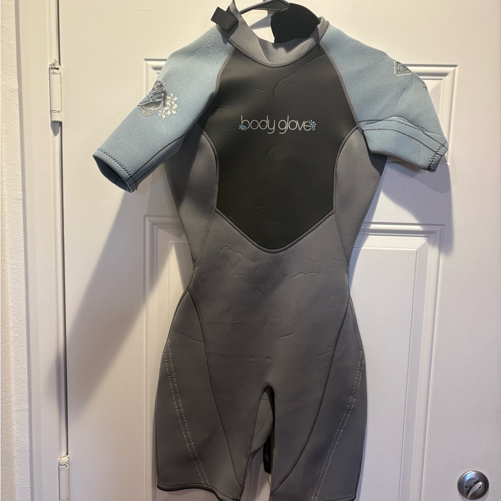 Body Glove Women’s Shortie Neoprene Wetsuit - Gray/Light Blue